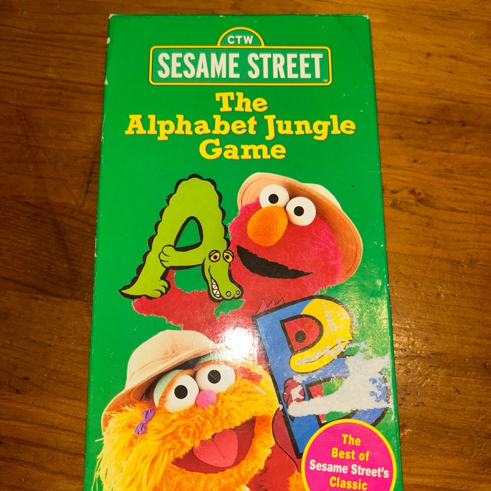 Sesame Street Alphabet Jungle Game vhs